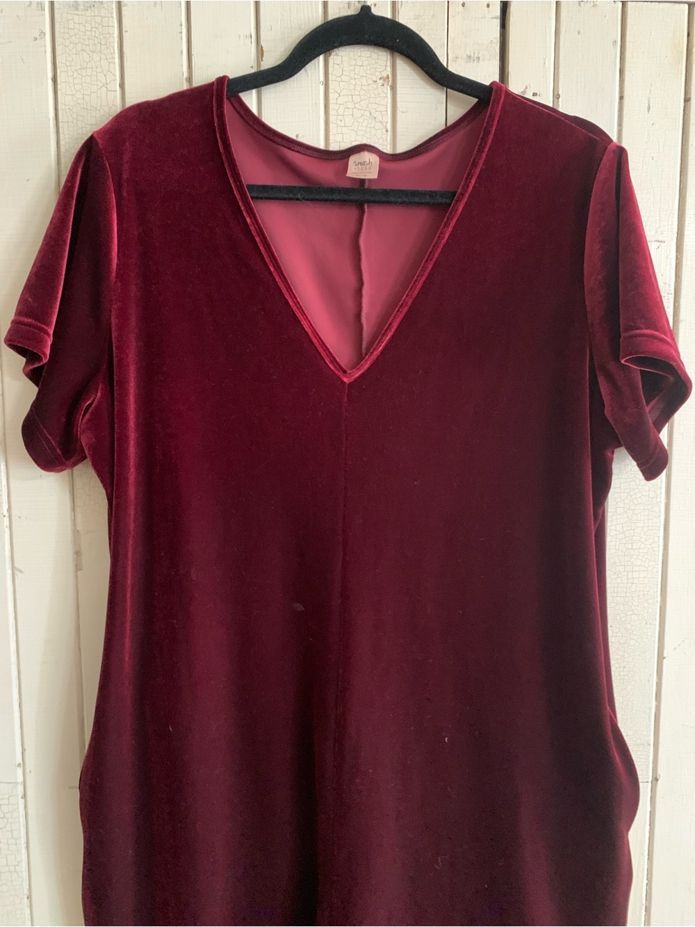 Smash & Tess Velvet Sunday Romper Merry Merlot Size XL - Picture 3 of 8